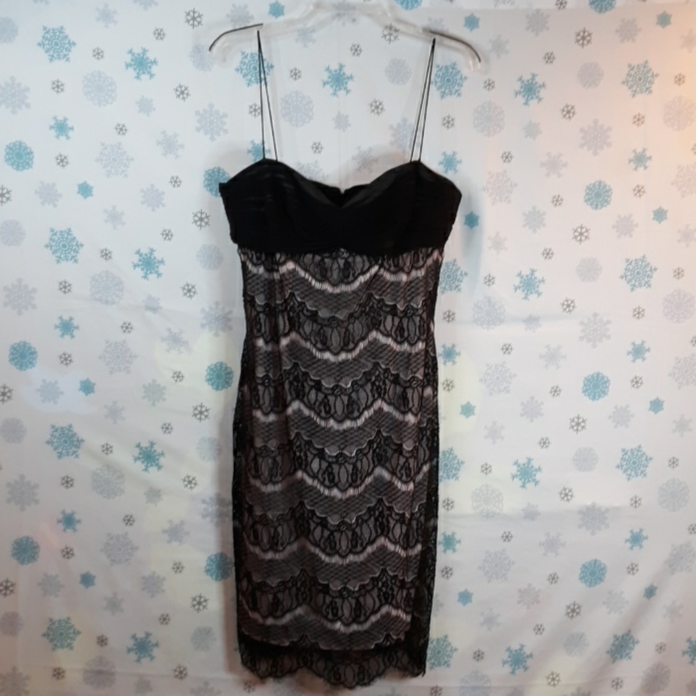 KIR Black Lace Cocktail Dress Size 10